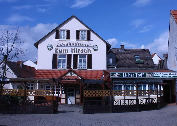 호텔 Zum Hirsch Am Bahnhof 오버우어젤